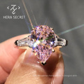 Hot Sale Pear Cut Custom Rings Luxurious Diamond Ring Rings Jewelry Women 18k Gold